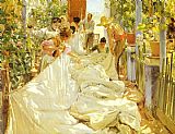 Sewing the Sail by Joaquin Sorolla y Bastida